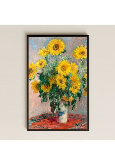 Monet Ayçiçekleri Pvc Tablo - Çiçekli Dekoratif Sanat