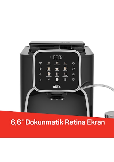 Arzum OK0028 Okka Espresso Pro M Tam Otomatik Espresso Makinesi 11 Sıcak ve Soğuk İçecek