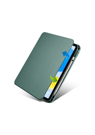 Apple Uyumlu iPad 11.nesil 2025 Kılıf Zore Termik Kalem Bölmeli Dönebilen Standlı Kılıf Kapaklı Kılıf