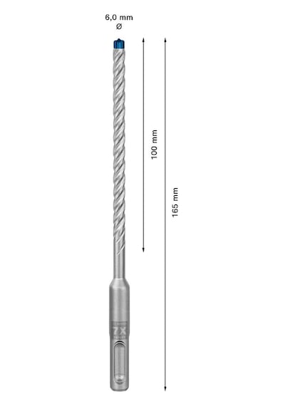 Bosch Expert Sds Plus-7x Kırıcı Delici Delme Ucu 6 X 100 X 165 Mm  - 2608900072