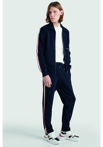Tommy Hilfiger Şeritli Erkek Eşofman Altı Lacivert