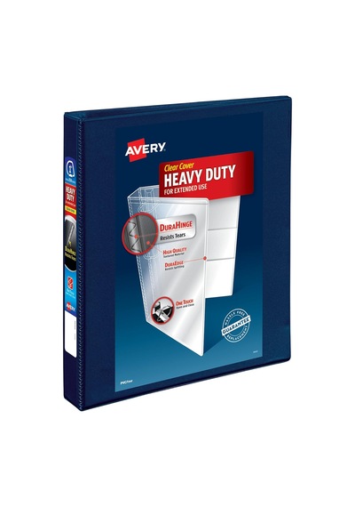 7.6cm, Pacific Blue - Avery 7.6cm Heavy Duty View 3 Ring Binder, One Touch Ezd Ring, Holds 22cm X 28cm Paper, 1 Pacifi Genel