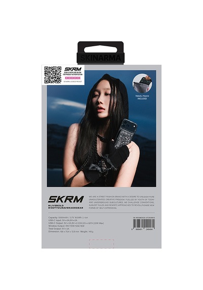 Skinarma Vektor Kablosuz Powerbank Ve Pd Hızlı Şarj Özellikli Metal Standlı 15w 5000mah Siyah