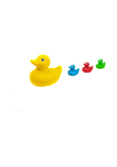 Oyuncak Ördek 3'lü Vinil Banyo Ördekleri Banyo Oyuncağı 19 Cm