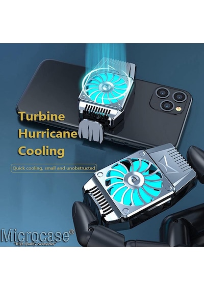 Microcase AL2657  4.7-6.5" Telefonlar ile Uyumlu Ledli Soğutucu Fan