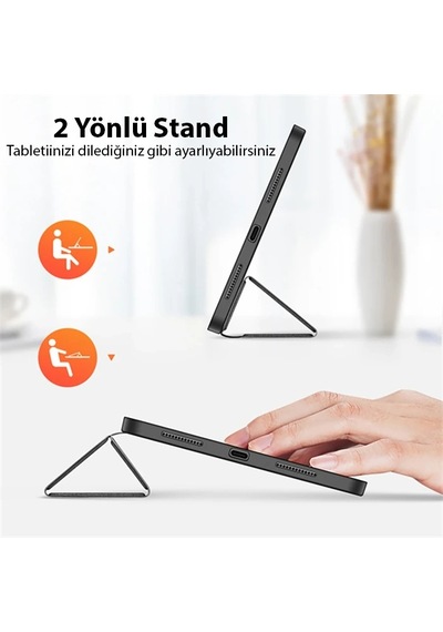 Dux Ducis Apple iPad Uyumlu, 10.9 2022 Kılıf Domo Series Kalem Bölmeli Mıknatıslı Standlı Kapaklı Kılıf- 5775