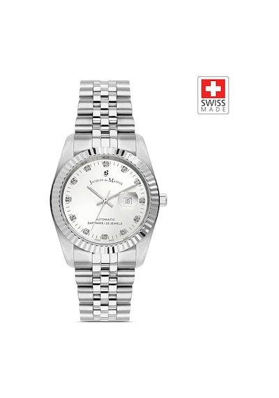 Inspıratıon Jwl04112 Sellita Sw100, 25 Jewels Otomatik Mekanizmalı, Swiss Made Kadın Kol Saati Gümüş