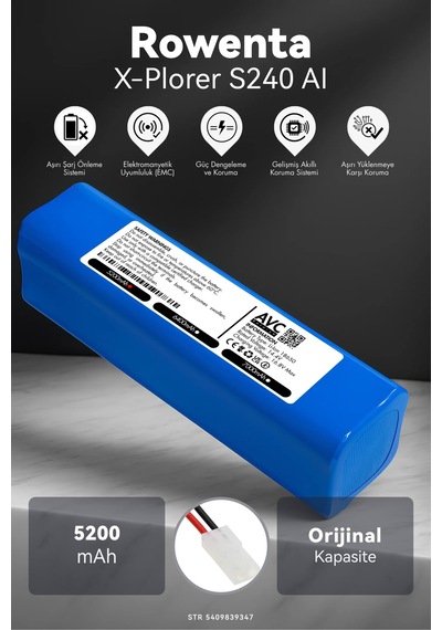 Rowenta X-plorer S240 Aı 5200mah Robot Süpürge Bataryası D.k