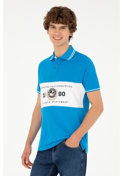 U.s. Polo Assn. Erkek Saks Tişört 50281562-vr045 Saks