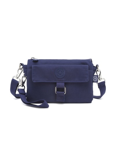 Smart Bags Günlük Minik Boy Su Geçirmez Krınkıl Kumaş Kadın Telefon Ve Postacı Çantası Lacivert