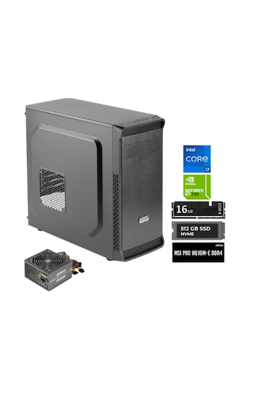 Green OAN PLUS i7-12700K 16 GB 512 GB M2 SSD Free Dos Oem Paket Masaüstü Oyuncu Bilgisayarı