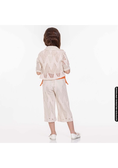 XO Kids Kız Pantolon 1-5 Yaş 35489 Kpnt09028 Bej 001
