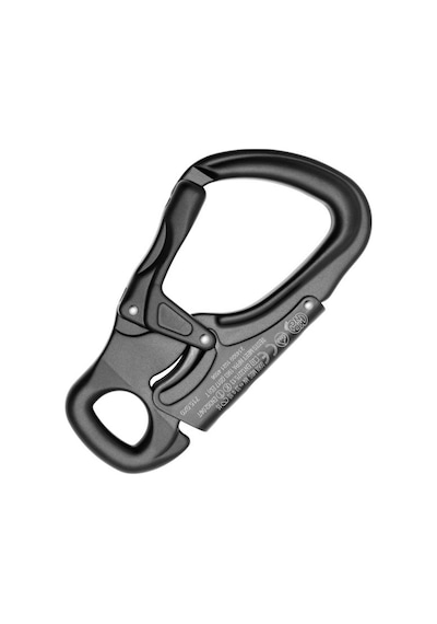 Kong Tango Double Gate Alüminyum Çift Kapılı Geniş Açıklıklı Karabina En 12275 / En 362 / Uıaa Se Siyah