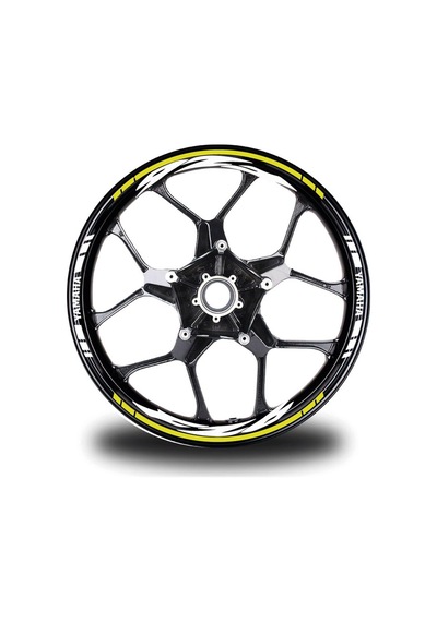 Sarı Yamaha Fz6 Jant Sticker Etiket