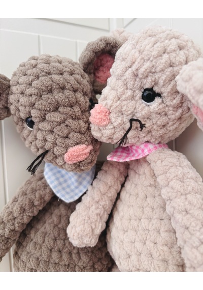 Berry The Mice Peluş Oyuncak Açık Bej