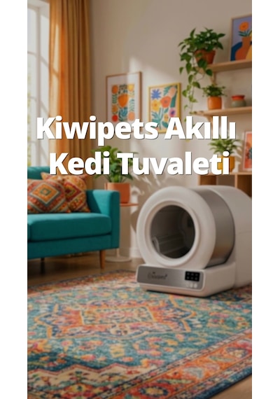 Kiwi Kplb 1071 Otomatik Kedi Tuvaleti - Beyaz