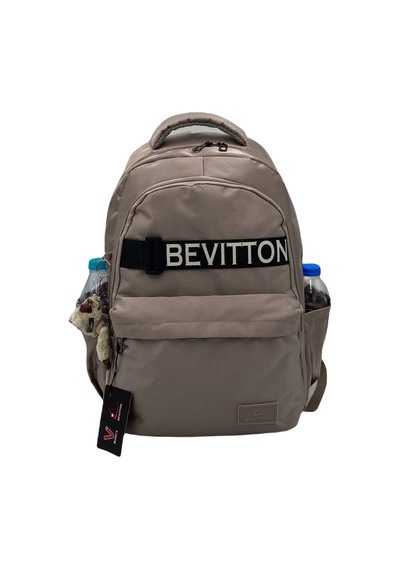 Su İtici Kumaş Unisex Vizon Okul Çantası 34200