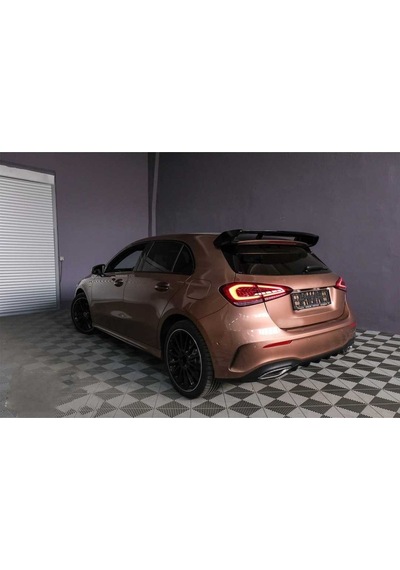 Mercedes W177 2019+ A45 Uyumlu Profesyonel Fırın Boyalı Piano Black Spoiler