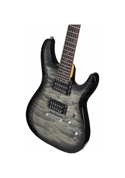 Schecter C-6 Plus Elektro Gitar (Charcoal Burst)