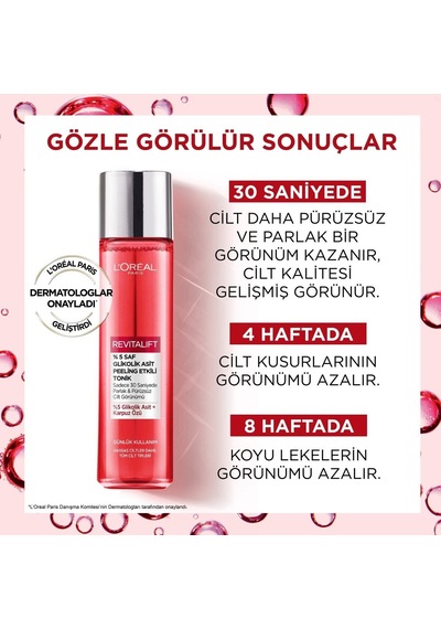 Revitalift%5 Saf Glikolik Asit Peeling Etkili Tonik 180ml