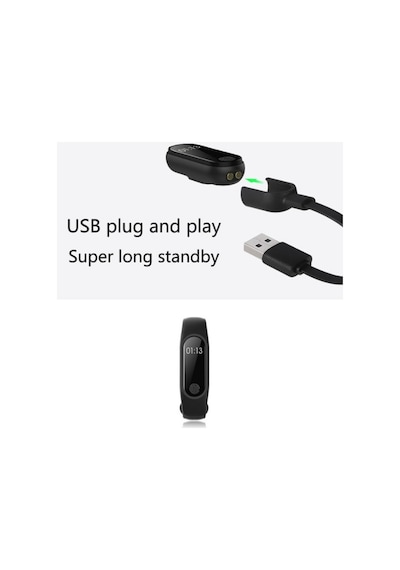 Xiaomi Mi Band 3 Şarj Kablosu M3 M4 Akıllı Bileklik Şarj Kablosu