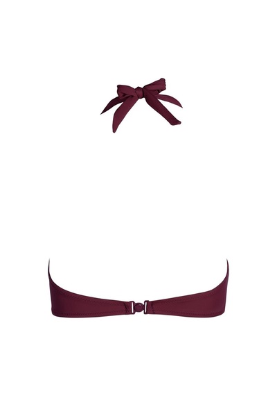 Endeep Kadın Boyundan Bağlamalı Bordo Bikini Üstü-bordo Bordo