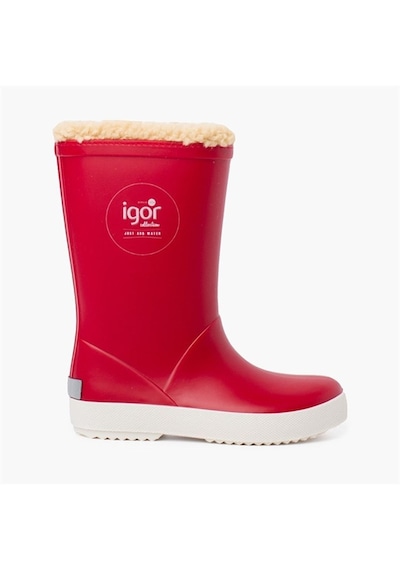 Igor Splash Nautico Kürklü Kırmızı Çocuk Yağmur Çizmesi W10207-00