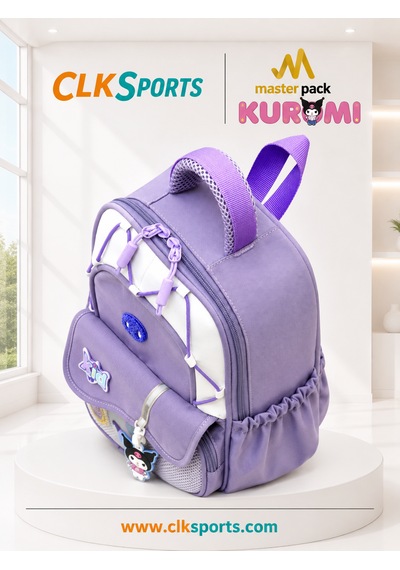 Masterpack Deluxe Anaokulu Çantası , Kalem Çantası , Kuromi Suluk Matara Hediye Mor
