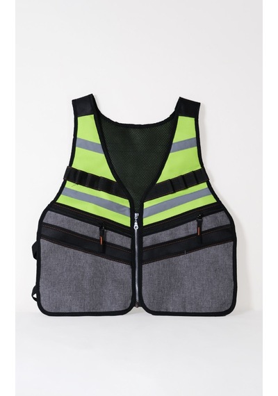 Impertex Kumaşlı Çok Cepli Takım Yeleği - Profesyonel Alet Taşıma Yeleği Yeşil