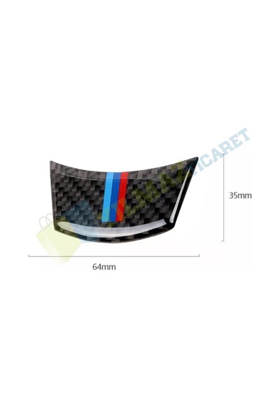 Bmw M Direksiyon Carbon Arma Damla Etiket Sticker Yapıştırma