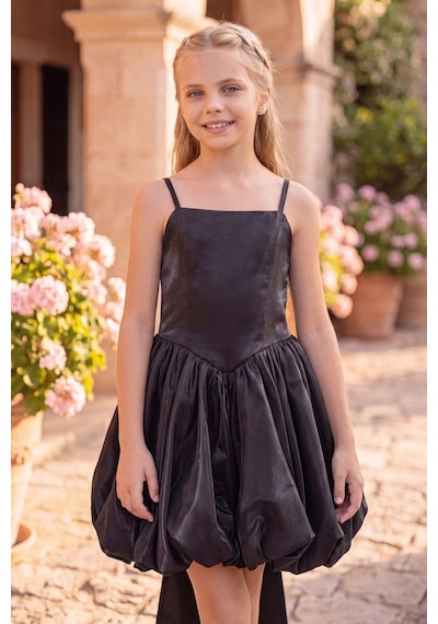 Butik Happy Kids Kız Çocuk Abiye Siyah Monoray Parlak Kumaş Balon Etekli Askılı Fiyonklu Abiye Elbise 9-12 Yaş Doğum Günü Düğün Davet Elbisesi Butik Happy Kids Kız Çocuk Abiye Siyah Monoray Parlak Kumaş Balon Etekli Askılı Fiyonklu Abiye Elbise 9-12 Yaş Doğum Günü Düğün Davet Elbisesi