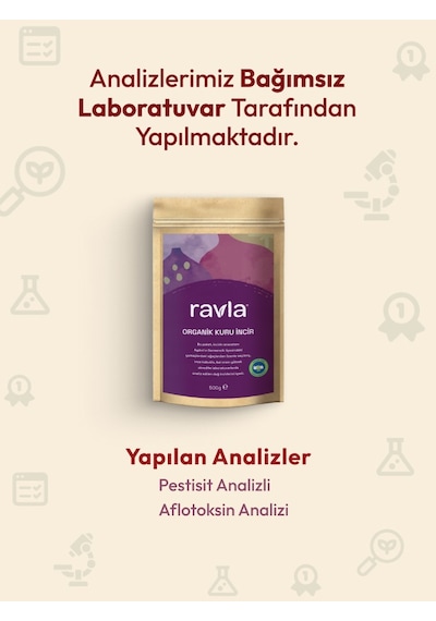 Ravla Organik Kuru İncir - 500g 500 G