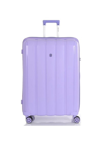 Mçs 3lü Set Kırılmaz Silikon Seyahat Valizi Bavulu V305 Lila