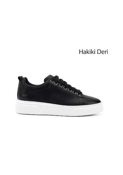 Gönderi(R) Erkek Siyah Bağcıklı Hakiki Deri Sneaker Ddma83531875 Siyah