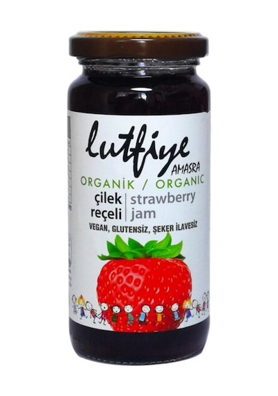 Organik Lütfiye Amasra Çilek Reçeli 280 Gr