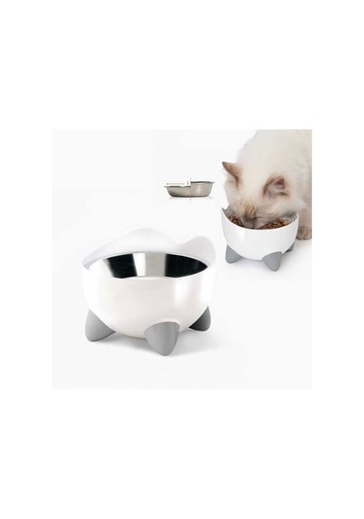 Catit Pixi Hazneli Çelik Kedi Ve Köpek Mama Kabı 160-51026.01