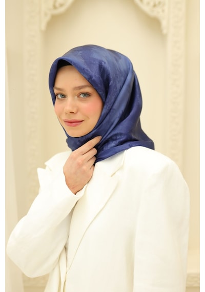 Silk Home Shiny Eşarp 75002-59 Mavi, Gece Mavi