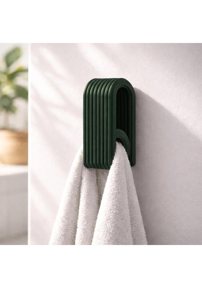 2'li Set Minimalist Modern Havlu Askısı - 3d Tasarım Banyo Ve Mutfak Askılığı