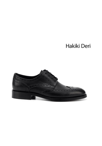 Gönderi(R) Gönderi R Erkek Siyah Bağcıklı Hakiki Deri Klasik Ayakkabı Ddma80338401 Siyah