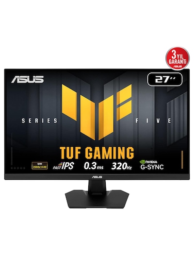 Asus Tuf Gaming Vg27aqm5f 27 İnç 320hz 0.3ms 2k Qhd Adaptive Sync Fast Ips Gaming Monitör