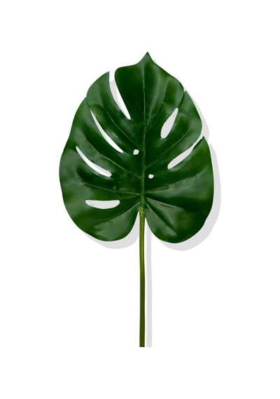 Cihan Çiçekçilik Yapay Tek Dal Monstera Yaprağı 68 Cm Yeşil