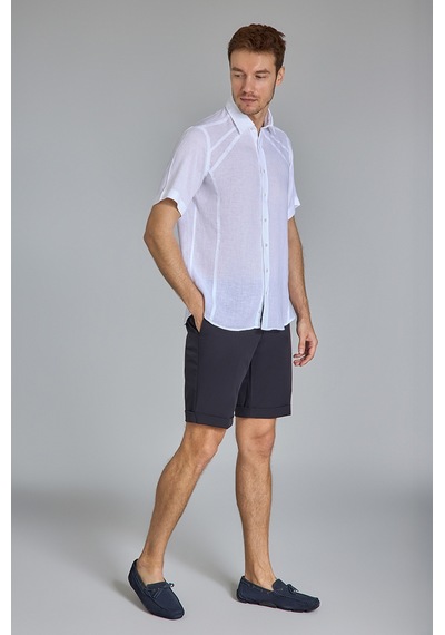 Bisse Alt Birit Yaka Regular Fit Uk Gömlek Cepsiz Beyaz Gmktna1224013 D01 Beyaz