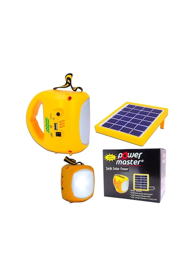 Powermaster Şarjlı Solar Aydınlatma Seti Tek Panelli 1 ADET