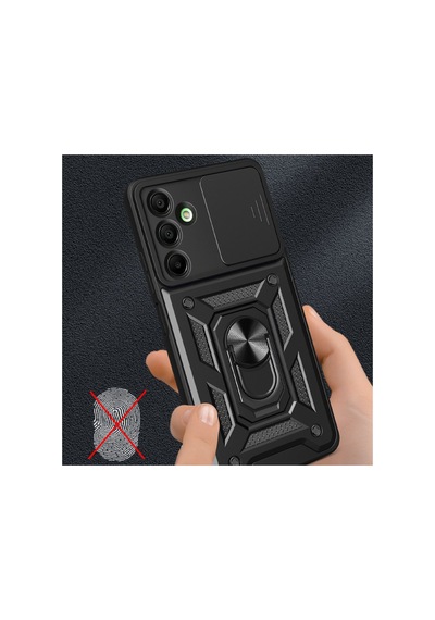 Samsung Galaxy Uyumlu - A16 5g Kılıf Pars Lens Yüzüklü Silikon - Yeşil