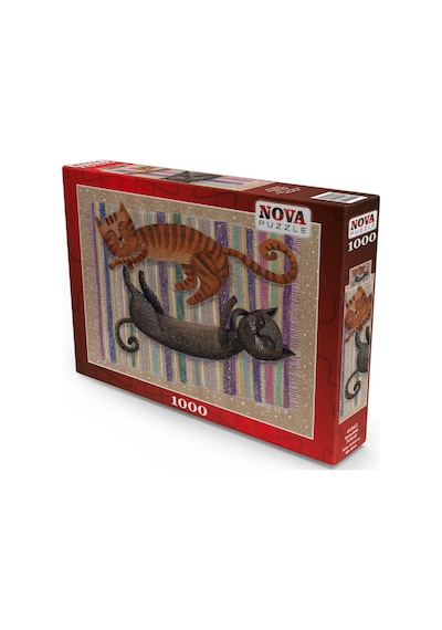 Nova 1000 Parça Uykudaki İki Kedi Puzzle - Sofya Saburova