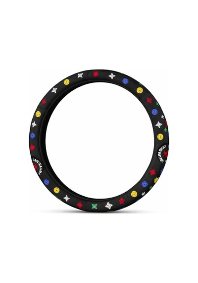 Logo Desenli Direksiyon Kılıfı -38 Cm - Spor Şık Tasarım Çok Renkli