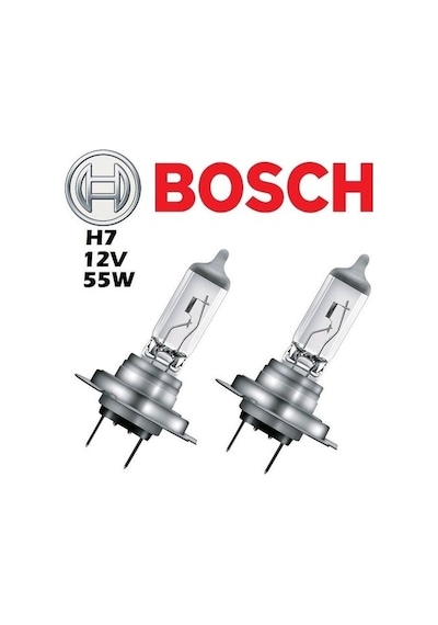 Bosch  H7 12V 55W Far Ampülü﻿﻿ 2 Adet Set.Bosch  H7 Ampül
