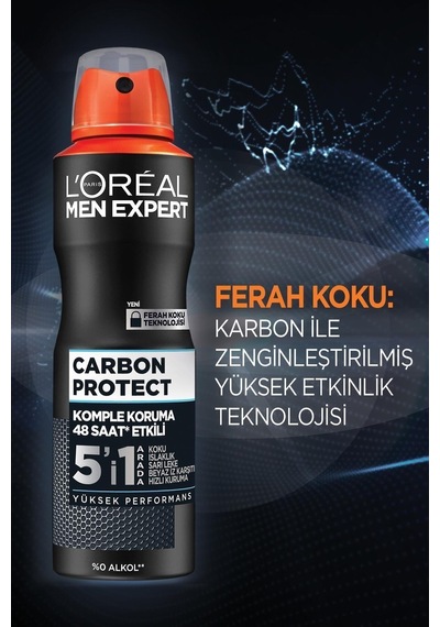 L'oreal Paris Men Expert Carbon Protect Deodorant 150 Ml