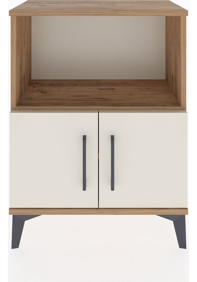 Arges Komodin Tek Raflı Tek Çekmeceli 60x30x80 Çam-aytaşı Çam
