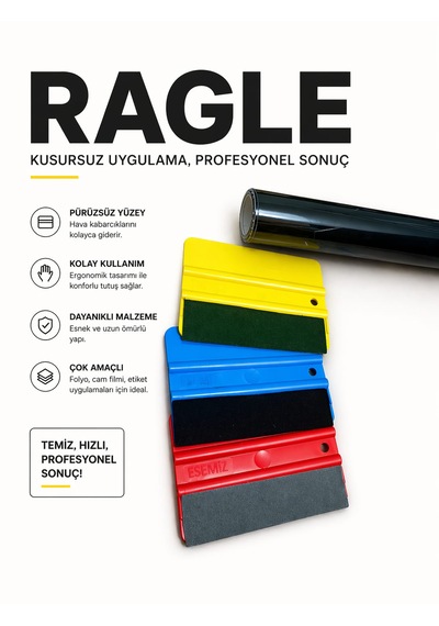 Değiştirilebilir Keçe Uçlu Profesyonel Uygulama Raglesi 1 Adet